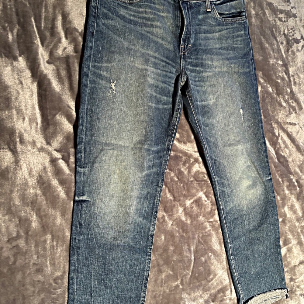 Lucky Brand Women's Blue Boyfriend Jeans - Picture 2 of 7